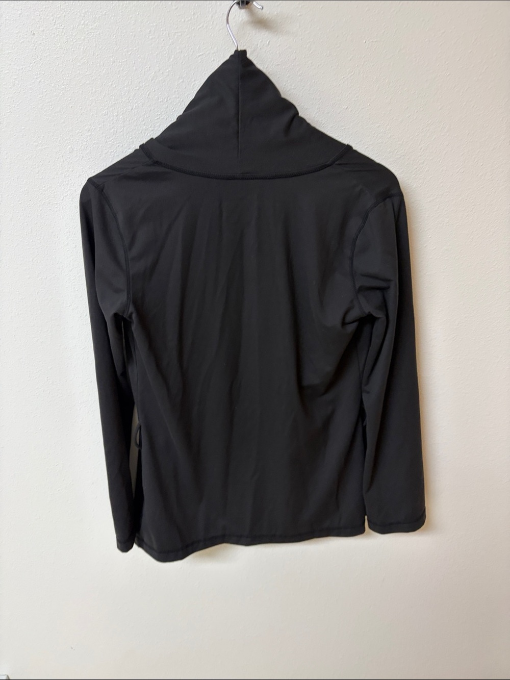 Soybu Women's Black Open-Front Cardigan with Draped Collar size Small - Picture 2 of 4